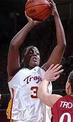 Ebony Hoffman taken in the first round of the 2004 WNBA draft by the Indiana Fever.