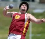 Noah Bryant threw a PR 60-11 1/2 at the UC San Diego Invitational