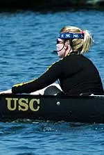 Liz Zeanah coxed USC's Varsity Eight boat to a third-place finish at the Pac-10 Championships.