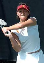 Anca Anastasiu came back to defeat UCLA's Feriel Esseghir, but it was not enough as the Women of Troy fell to the Bruins.