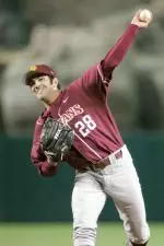 Senior Josh Rummonds pitched seven strong innings in his final appearance in Sunday's 7-6 loss against Arizona