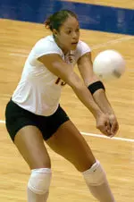 Alicia Robinson (above) and teammate Emily Adams will be making their final homecoming as Trojans this week.