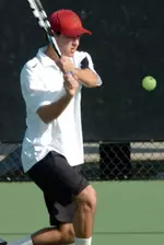 Jamil Al-Agba upset Pepperdine's Pedro Rico at center court.