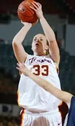 Rachel Woodward finished with 11 points as the Women of Troy beat the Beavers.