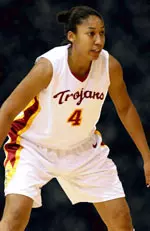 Freshman Símone Jelks is no longer the tallest in her team photo and she's enjoying every minute of it!