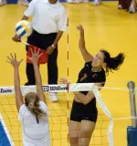Bibiana Candelas had 15 kills in Friday's 3-0 loss at No. 2 Washington