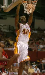 RouSean Cromwell and all the Trojan big men will be tested by LMU's high-scoring F Matthew Knight