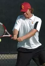 After dropping a close doubles match, Kaes Van't Hof came back to defeat Brett Joelson in singles.