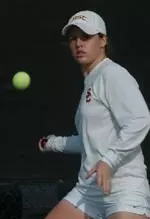 Freshman Nicole Leimback, ranked 15th nationally, pulls off the upset over No. 6 Dea Sumantri.