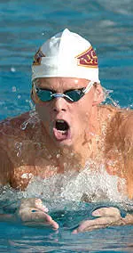 Sophomore butterflyer and backstroker Viktor Bodrogi