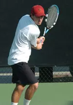 Jamil Al-Agba won his NCAA Singles first round match.