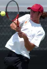 Johan Berg teamed with Jamil Al-Agba to win a first round NCAA doubles match.