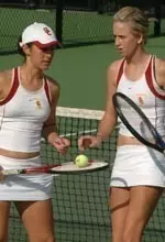 Anastasiu (left) and Nelson are both in the NCAA singles draw.