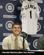 The Seattle Mariners announced the signing of former USC catcher Jeff Clement in a press conference Tuesday in Seattle. Clement was the third overall pick in the 2005 MLB draft.