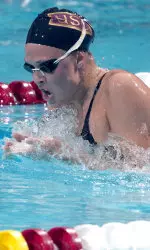 Kaitlin Sandeno was among the many Trojan swimmers who had great success during the 2005 summer.