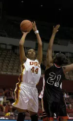 Nadia Parker scored a career-high 10 points in Sunday's win over Arizona.