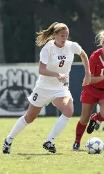 Senior Jocelyn Hein has been a force on both ends of the field for the Trojans this season.