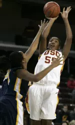 Morghan Medlock had five points and six rebounds for USC.