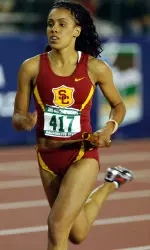 Carol Rodriguez finished second at the NCAA Indoor Championships in the 200m race