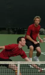 Adam Loucks and Garrett Snyder tacked up an 8-3 win at No. 2 doubles.