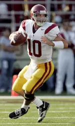 John David Booty drops back to pass in the first quarter against Washington State. (AP Photo)
