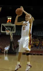 Brynn Cameron hit 18 points for the Trojans against UC Santa Barbara.