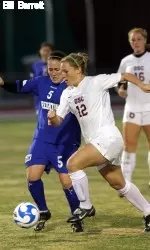 Amy Rodriguez got USC ahead 1-0 in the second half of the NCAA First Round game vs. Creighton.