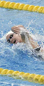 Rachael Waller posted personal bests in 200y free and 200y fly wins.