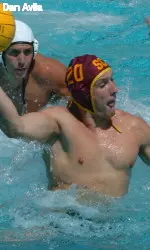 Tommy Corcoran scored a pair of goals for USC against Stanford.
