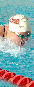 Kristen Lahey became the second fastest Trojan ever in the 100y back.