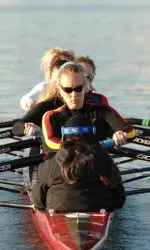 Senior port Anna Efremova at practice
