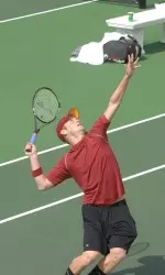 Gary Sacks served up the match-clinching win with a victory at No. 4 singles.