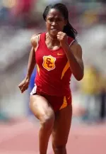 Senior Tara Davis-Quarrie set a PR in the women's 400m race yesterday at the Mt. Sac Relays with a time of 54.82 to place fourth.
