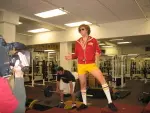 USC All-American center Ryan Kalil works out in preparation of the NFL Draft under the guidance of legendary strength and conditioning coach
