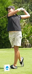 Junior Paola Moreno during the second round of the 2007 NCAA Women's Golf Championships.