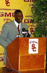 Keyshawn Johnson, announcing his retirement from the NFL at a press conference at USC's Heritage Hall.