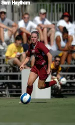 Freshman defender Karter Haug served up the first assist of the year on Aug. 31 vs. Weber State.