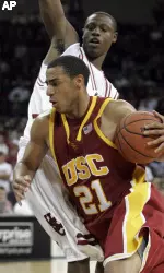 Sophomore Dwight Lewis scored 16 points in USC's loss vs. No. 4 Washington State on Jan. 10.