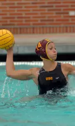 Senior Veronika Bartunkova and the Trojans take on Hartwick at 3:30 on Saturday.