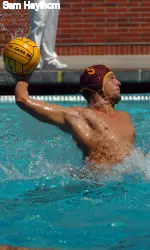 Shea Buckner drilled three goals for USC today at Long Beach State.