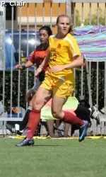Amy Rodriguez became one of just six Trojans to tally three goals in a single game.
