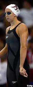 Rebecca Soni won the 100y breast on Friday and helped USC to victory in the 400y medley relay.