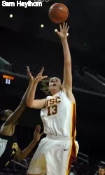 Sophomore Kari LaPlante had 13 rebounds and 12 points for the Trojans.