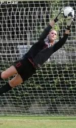 Kristin Olsen grabbed a season-high seven saves today vs. Cal.