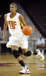 Freshman Briana Gilbreath is second on the team in scoring with 11.7 ppg.
