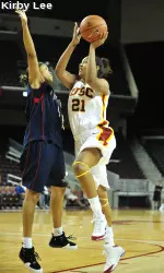 Aarika Hughes is averaging a team-high 6.2 rebounds per game.