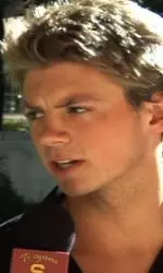 James Martin won the 200y back Saturday, his second win of the meet.