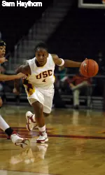 Camille LeNoir had her 12th double-figure outing of the season with 16 vs. Arizona.