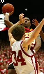 O.J. Mayo was held to 14 points against WSU.