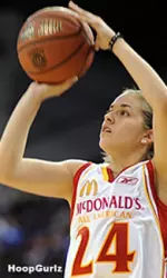 Ashley Corral won the Powerade Jam Fest Three-Point Shootout.